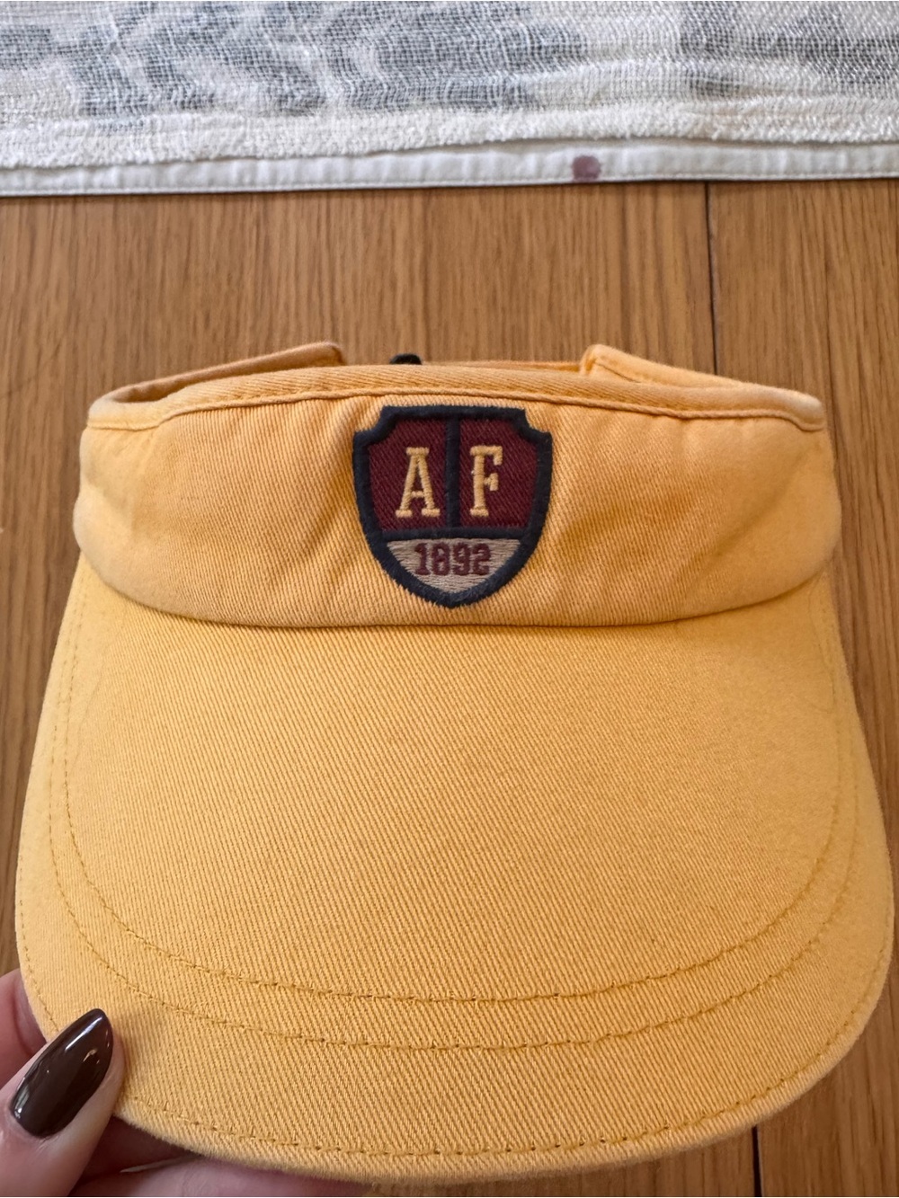 Vintage Y2K Abercrombie & Fitch AF 1892 Yellow Visor